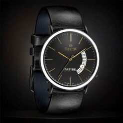Buy Sveston Inspiro Black Leather Watch
