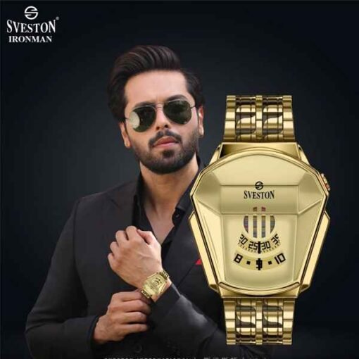 Buy Sveston Ironman Gold Watch