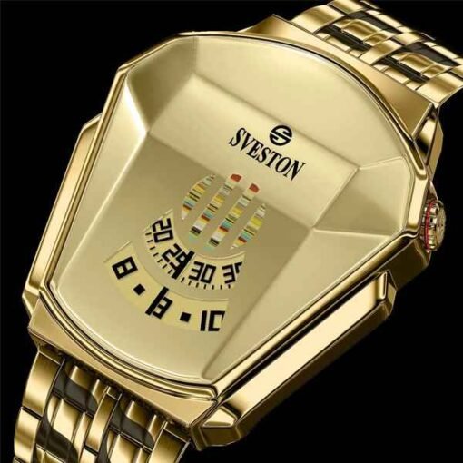 Buy Sveston Ironman Gold Watch Online Gifts for Him