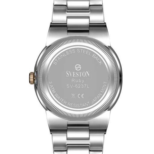 Buy Sveston Ruby Rose Gold Sliver Watch Back Side