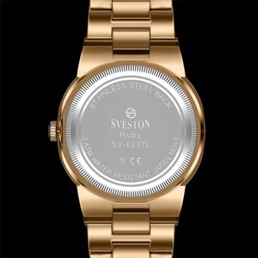 Buy Sveston Ruby Rose Gold Watch Back Side