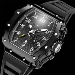 Buy Sveston Victor Black Watch Gifts for Him