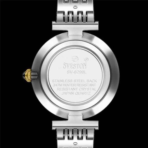 Sveston Dazzlia Golden Sliver Watch Back Side