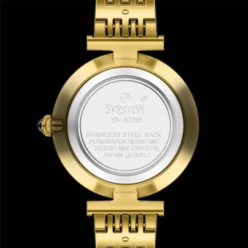 Sveston Dazzlia Golden Watch Backside