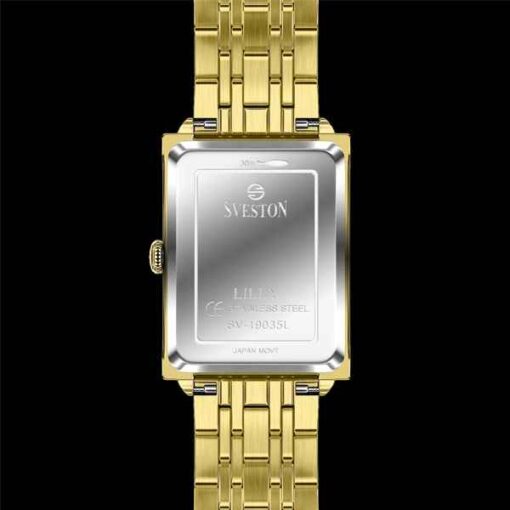 Sveston Lilly Golden Watch Back Side