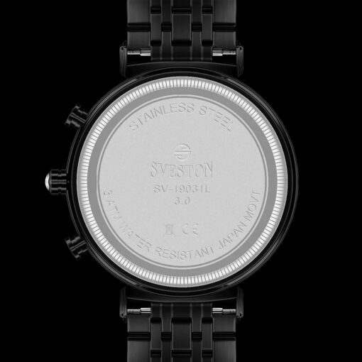 Sveston Schuyler Black Stone Watch Back Side