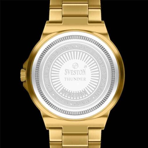 Sveston Thunder Golden Watch Back Side