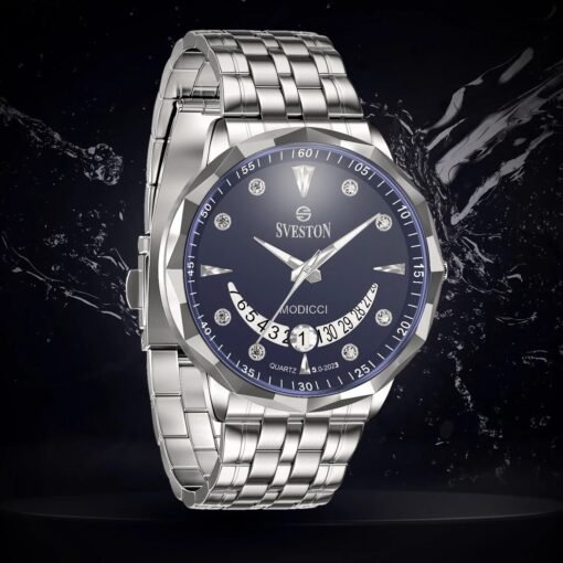 Buy Sveston Modicci Sliver Blue Watch Online Gifts for Him