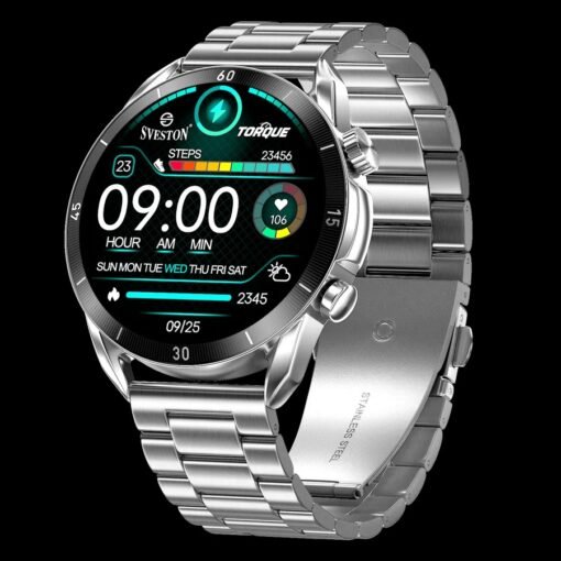 Buy Sveston Torque Chain Sliver Smart Watch Gifts for Man