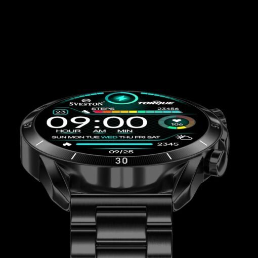 Premium Sveston Torque Chain Black Smart Watch Online Gifting