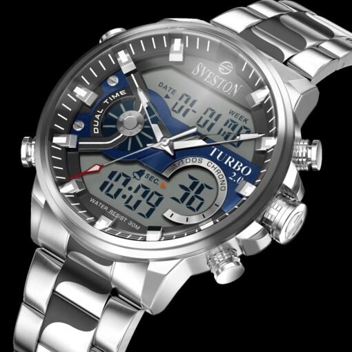 Sveston Diesel 1.0 Sliver Blue Watch Gifts for Him