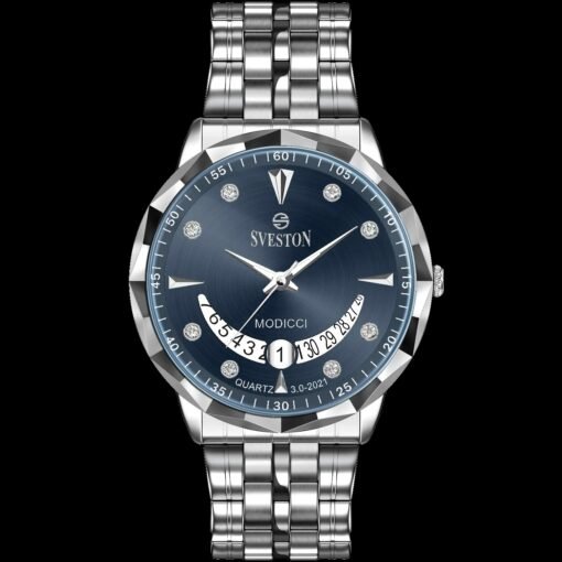 Sveston Modicci Premium Sliver Blue Watch Gifts