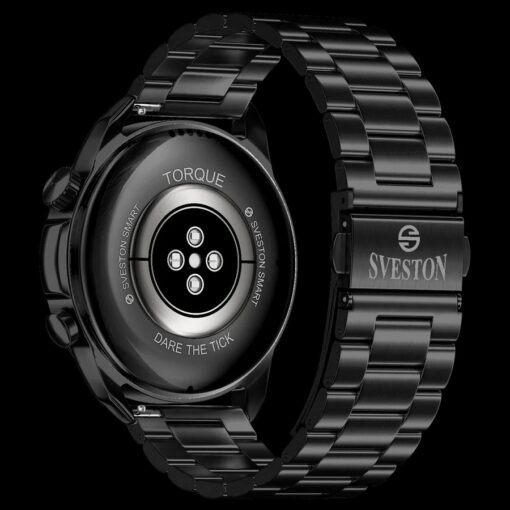 Sveston Torque Chain Black Smart Watch Back Side